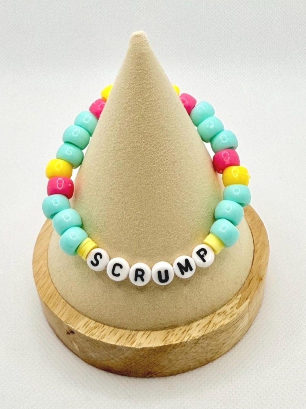 Lilo and Stitch 'SCRUMP' Inspired Handmade Kandi Clay Bracelet